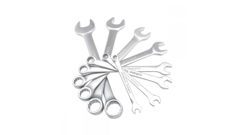 Jogo de Chave Combinada 6mm x 22mm CRV com 12 Mtx - Milium tem de tudo