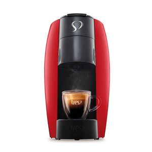Máquina de Café Espresso Lov Vermelha 3 Corações 1250W