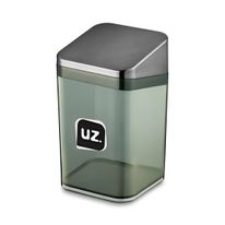 Porta Algodão Slim Onix de Plástico UZ