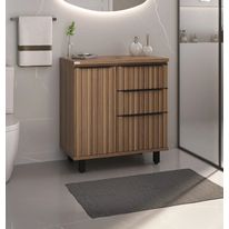Gabinete para Banheiro com Pé Fabribam Cecília Nogal 78cm