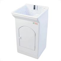 Balcão de Fibra com Tanque Fiberblu 20 Litros Branco