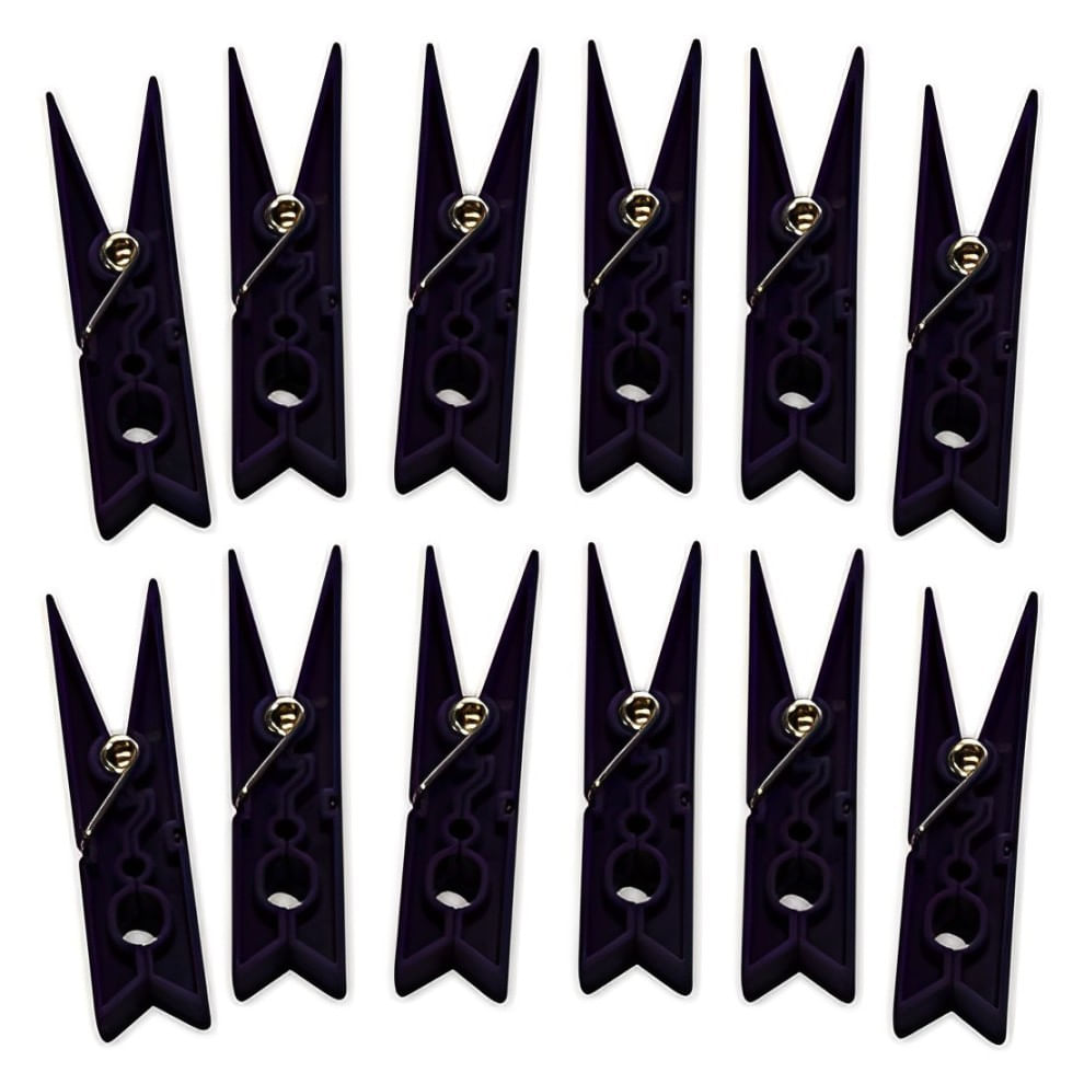 PrendedordeRoupaPlasticoNorbPretocom12pecas-148831