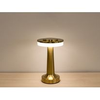 Luminária de Mesa Led Pharos Recarregável Taschibra Ouro