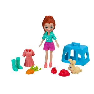 Boneca Polly com Bichinho Mattel 7cm (Produto Sortido)