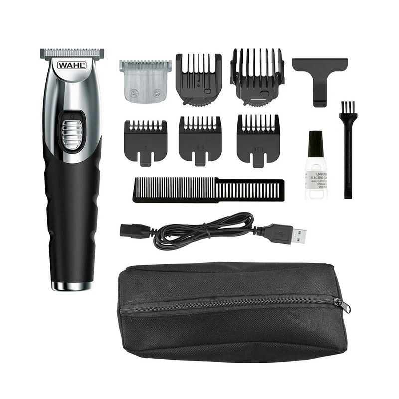 Aparador-de-Pelos-Beard-Trimmer-Wahl-USB-com-13-pecas-Bivolt-149163