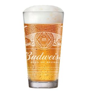 Copo de Vidro para Cerveja  Ruvolo Budweiser 415ml