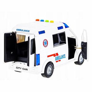 Carro de Friccão Regaste Rápido Ambulância Com luz e Som Zippy Toys