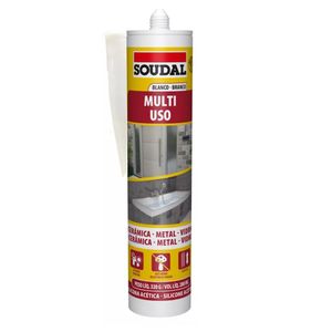 Silicone Multiuso Acético Soudal Branco 280ml