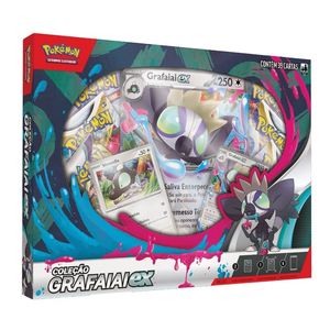 Box Pokémon Grafaiai Ex Copag  com 39 cartas