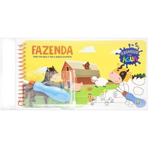 Livro de Colorir Surpresas com Água Fazenda Todolivro