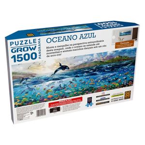 Quebra cabeça Oceano Azul Grow com 1500 peças