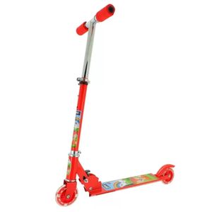 Patinete Dobrável com 2 rodas Zippy Toys Clássico Vermelho