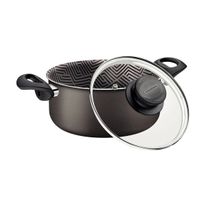 Caçarola Antiaderente Tramontina Paris Chumbo 22cm
