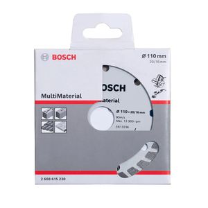 Disco de Corte Diamantado Bosch Multimaterial Turbo 110mm