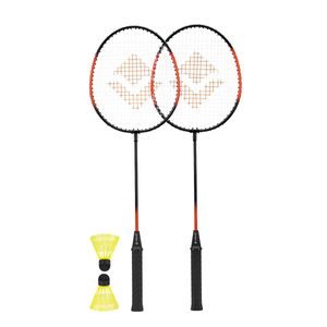 Conjunto de Badminton Raquete e Petecas Vollo com 4 peças