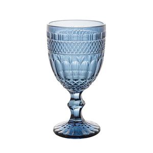 Taça de Água de Vidro Brand Azul Escuro Wolff Mesa 345ml