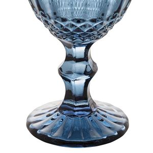 Taça de Água de Vidro Brand Azul Escuro Wolff Mesa 345ml