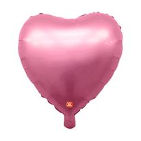 Balão Metalizado Coração Rosa 45cm São Roque