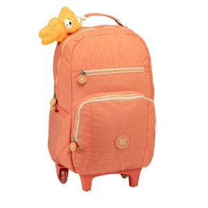 Mochila com Rodinhas Juvenil Trendy Xeryus Laranja