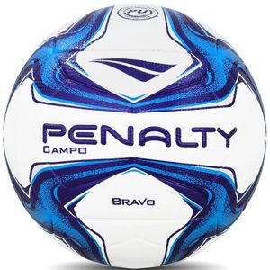 Bola de Futebol de Campo Bravo Penalty XXIV Branca e Azul