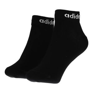 Kit Meia Adulto Cano Médio Adidas Preta com 3 pares