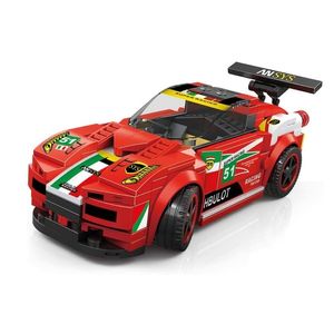 Blocos de Montar CAar Race Zippy Toys Vermelho com 164 peças