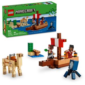 Blocos de Montar Barco Pirata Lego com 166 peças