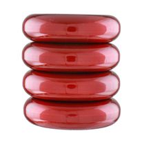 Conjunto de Argola para Guardanapo Royal Ikinci Vermelho 4 peças