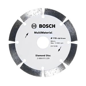 Disco de Corte Diamantado Bosch Multimaterial Segmentado 110mm