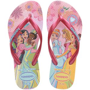 Sandália Slim Kids Princess Havaianas Rosa Glow