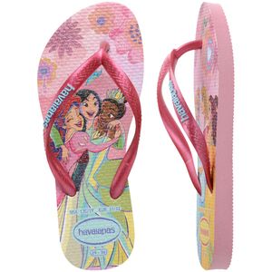 Sandália Slim Kids Princess Havaianas Rosa Glow