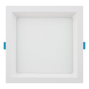 Painel Led de Embutir Branco Quadrado com Recuo Stella Deep 12W 3000K