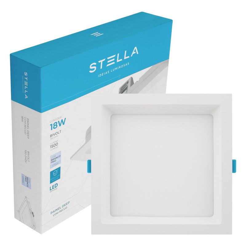 Painel-Led-de-Embutir-Branco-Quadrado-com-Recuo-Stella-Deep-18W-5700K-100647