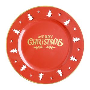 Souplast de Natal Plástico Ikinci Vermelho 33cm