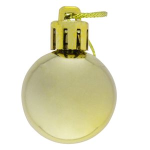 Bola de Natal Brilhante Dourada Powner 3cm