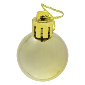 Bola de Natal Brilhante Dourada Powner 3cm