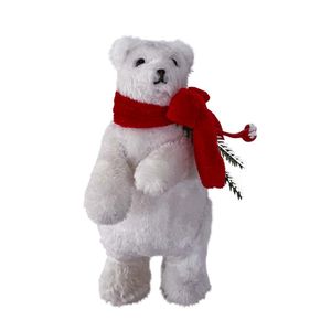 Urso Polar Branco Magizi com 10 Leds 20cm