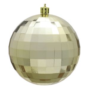 Bola de Natal Facetada Dourada Powner 9cm