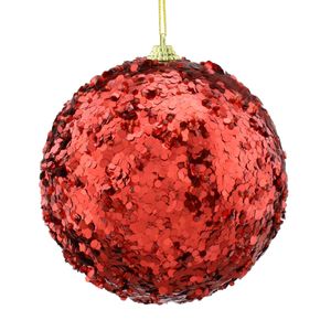 Bola de Natal Glow Vermelha Powner 12cm