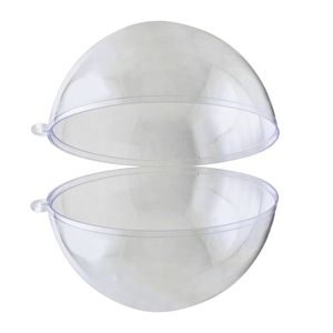 Bola de Natal Acrílica Transparente Powner 8cm