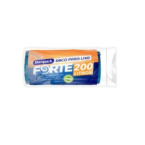 Saco de Lixo Forte Azul Bompack 200L com 6 Unidades