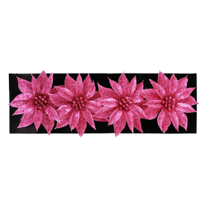 Conjunto de Flores Magenta Powner com 4 peças