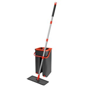 Mop de Microfibra Lava e Seca Powermaid Vermelho e Cinza