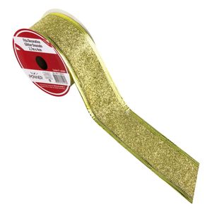 Fita Decorativa Glitter Dourado Powner 2,7m x 4cm