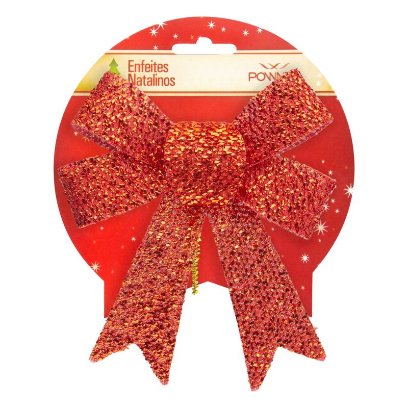 Laco-de-Natal-Glitter-Vermelho-Powner-12cm-x-16cm-66671