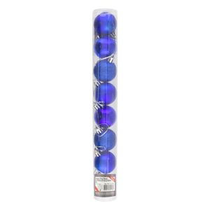 Conjunto Bola de Natal Azul Powner 4cm com 8 peças