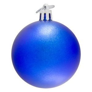 Conjunto Bola de Natal Azul Powner 4cm com 8 peças