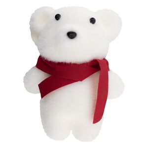 Enfeite de Urso Cachecol Vermelho Powner 13cm