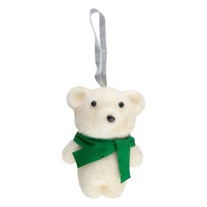 Enfeite de Urso Cachecol Verde Powner 13cm