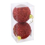 Conjunto-Bola-de-Natal-Pear-Vermelha-Powner-8cm-com-2-pecas-141218